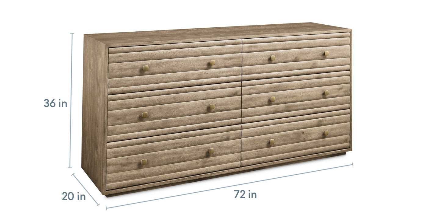 Andora 6 Drawer Dresser Bassett