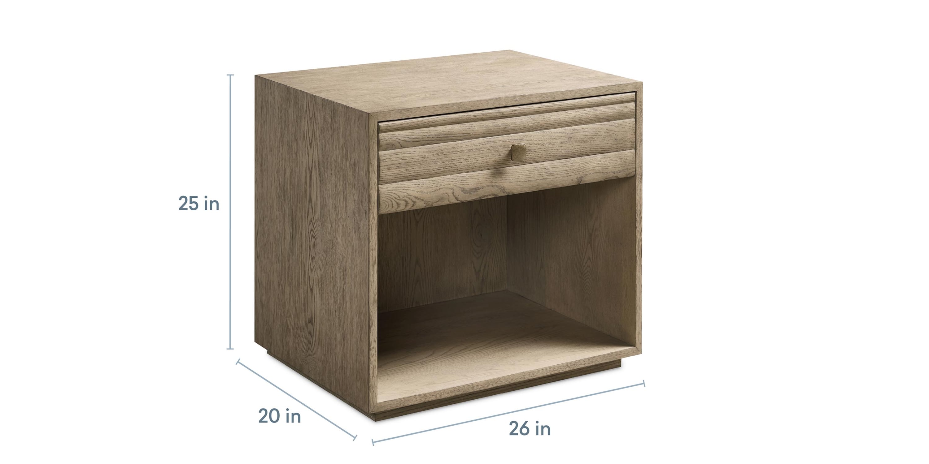 Andora Open Nightstand Bassett Bedroom Furniture
