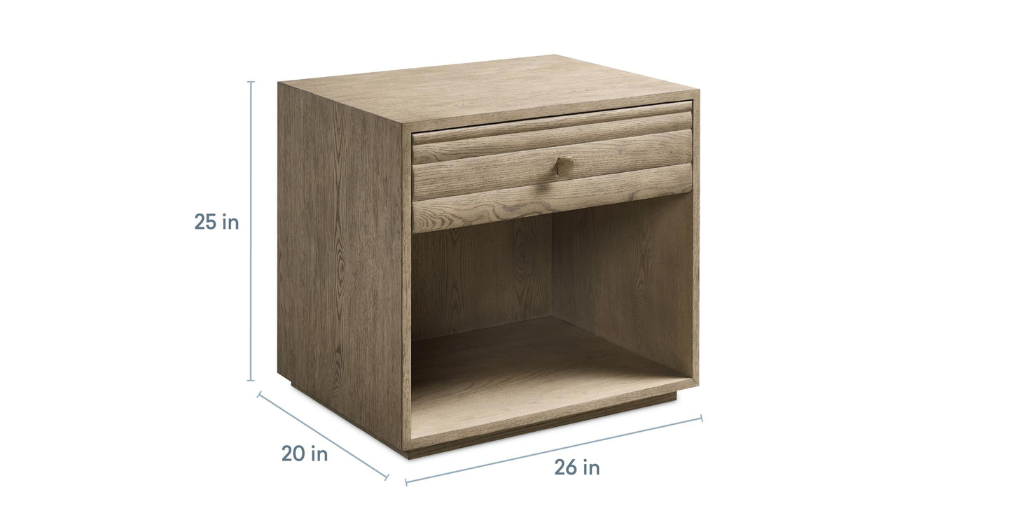 Andora Open Nightstand Bassett Bedroom Furniture
