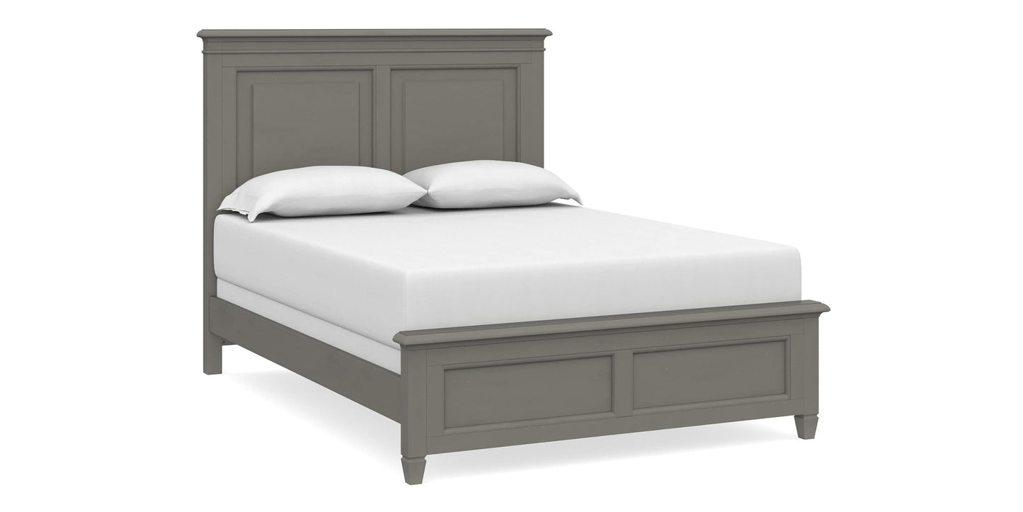 Shoreline Ocean Grey Panel Bed Bassett Bedroom Furniture