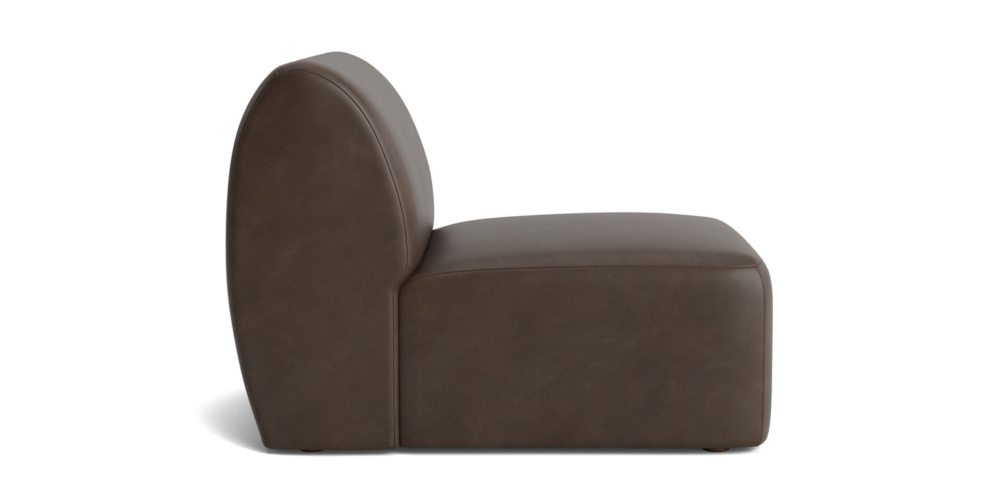 Clyde Leather Accent Chair Bassett