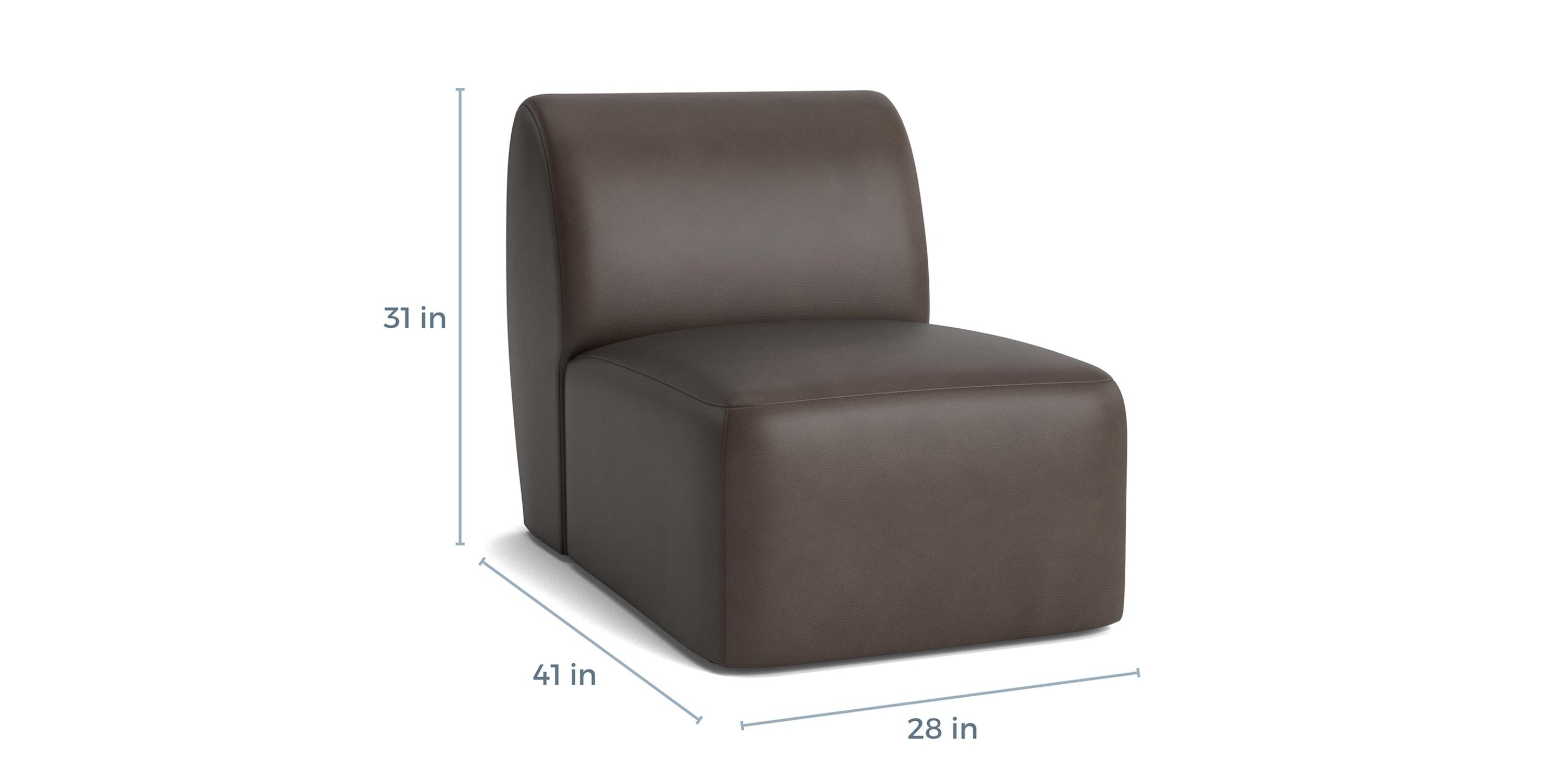Clyde Leather Accent Chair Bassett