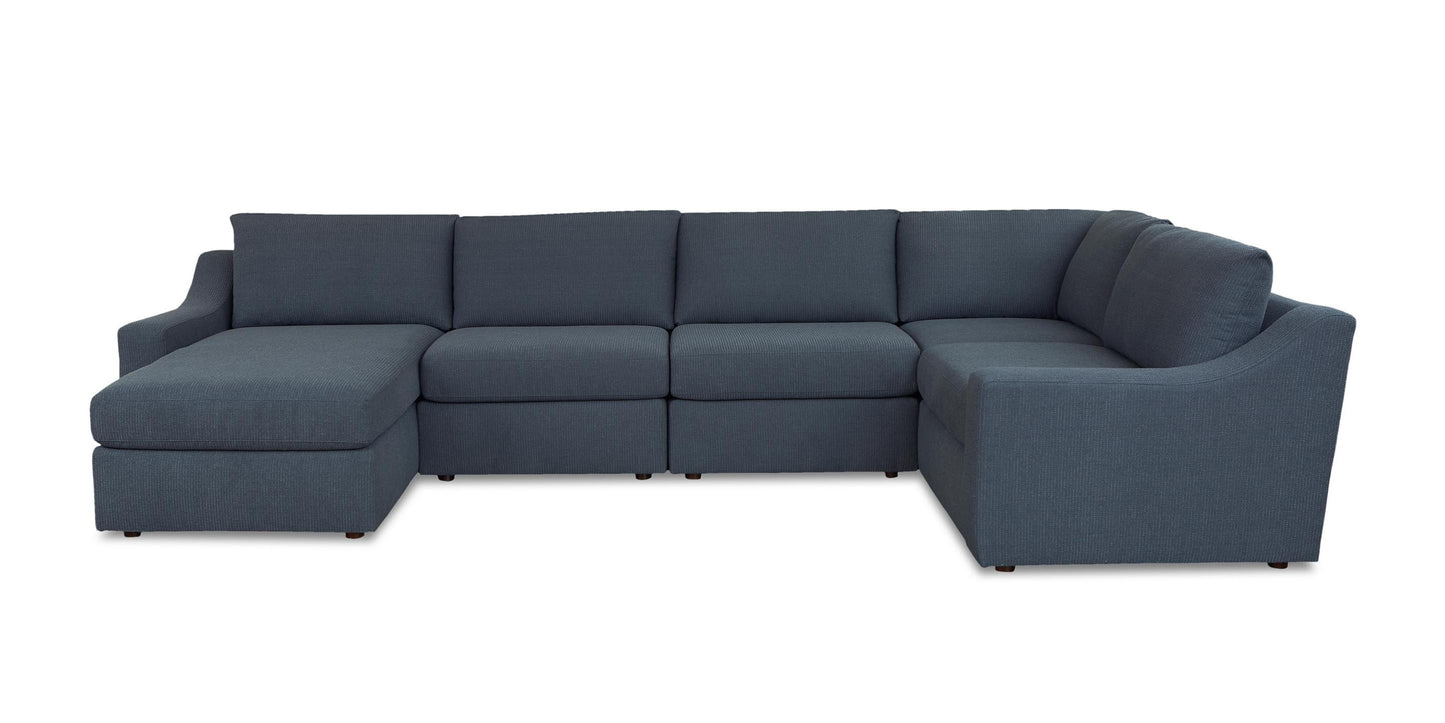 Blake Slope Arm U-Shape Sectional Bassett