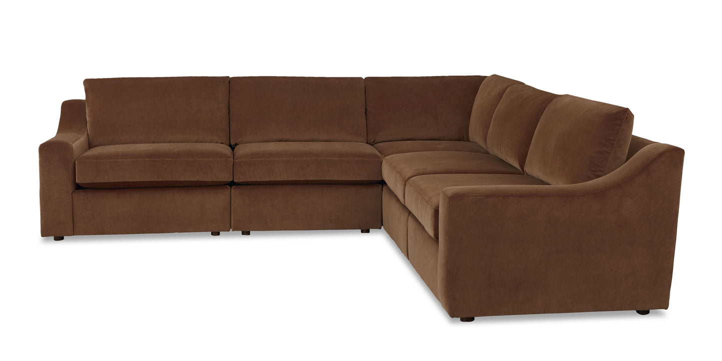Blake Slope Arm Modular L-Shaped Sectional Bassett