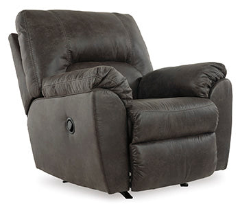Tambo Recliner — Pewter Faux Leather Signature Design by Ashley® Living Room