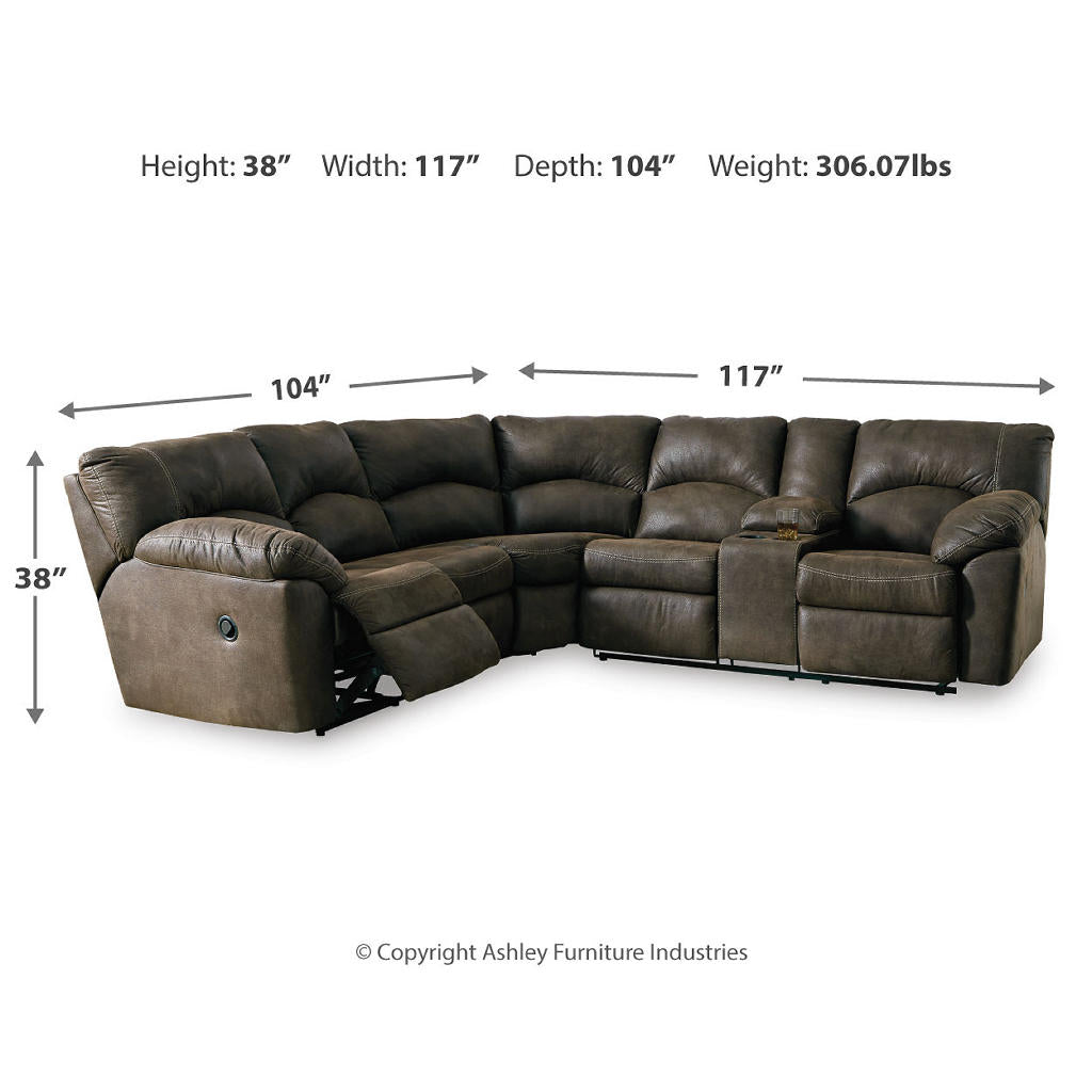Tambo 2-Piece Reclining Sectional Signature Design by Ashley® Living Room