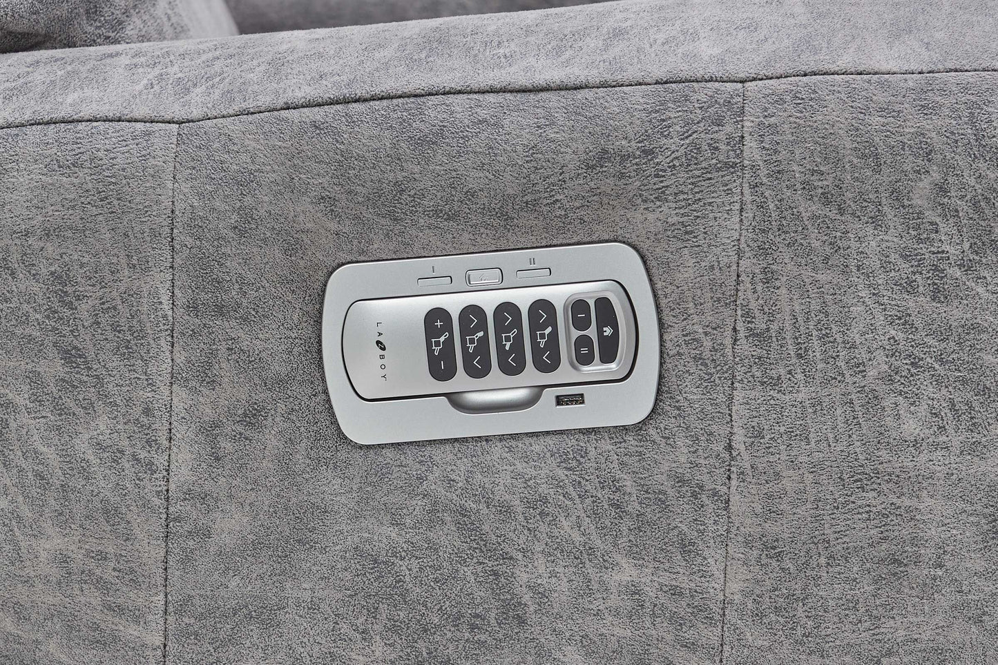 Apollo Grey Quad Power Rocker Recliner La-Z-Boy Living Room
