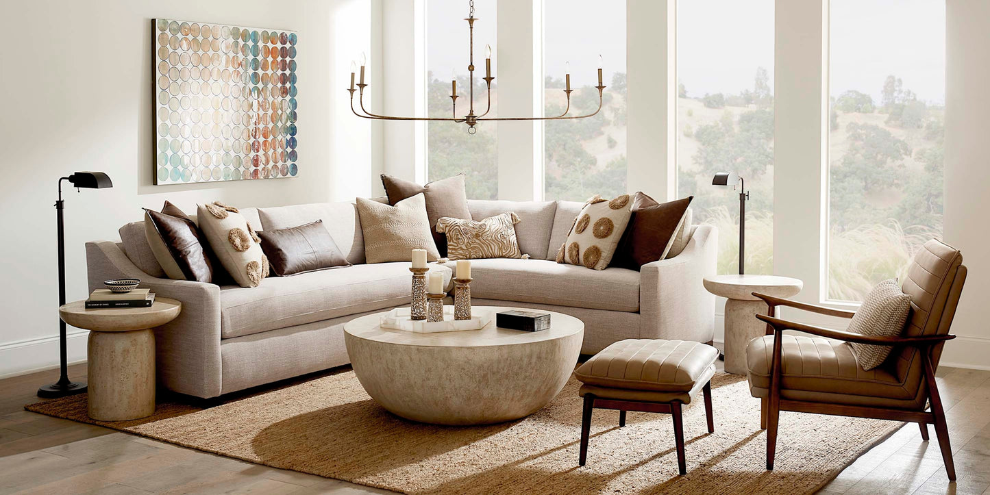 Oliver Slope Arm L-Shaped Sectional Bassett