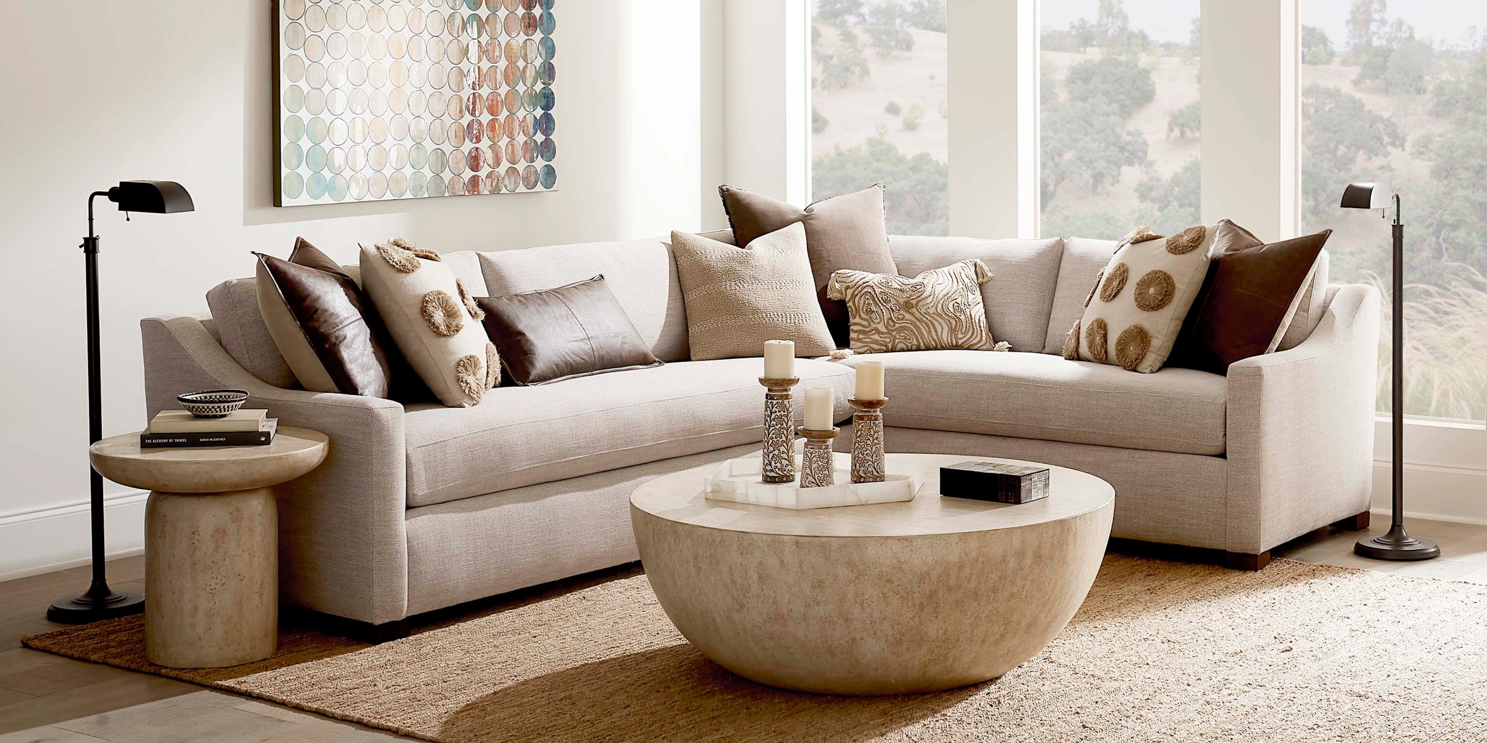 Oliver Slope Arm L-Shaped Sectional Bassett