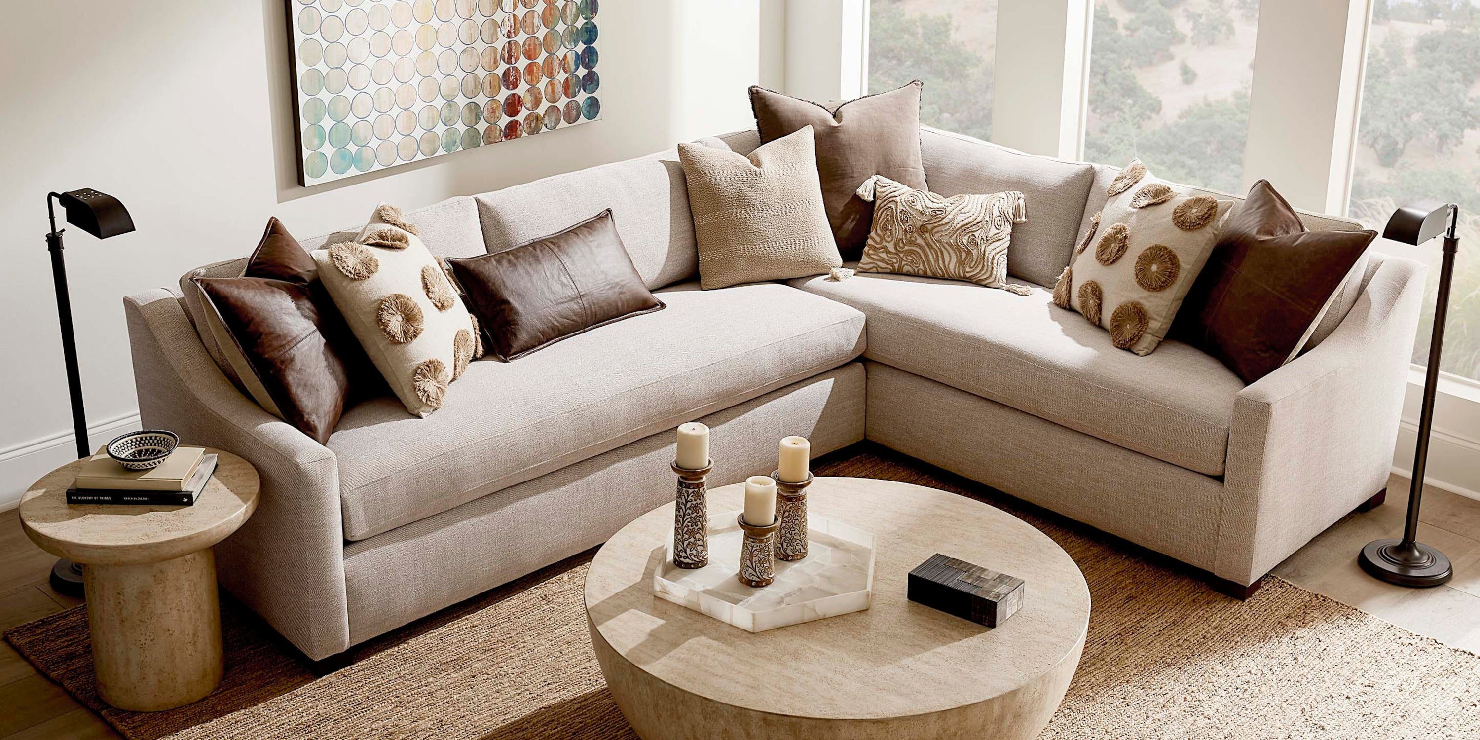 Oliver Slope Arm L-Shaped Sectional Bassett