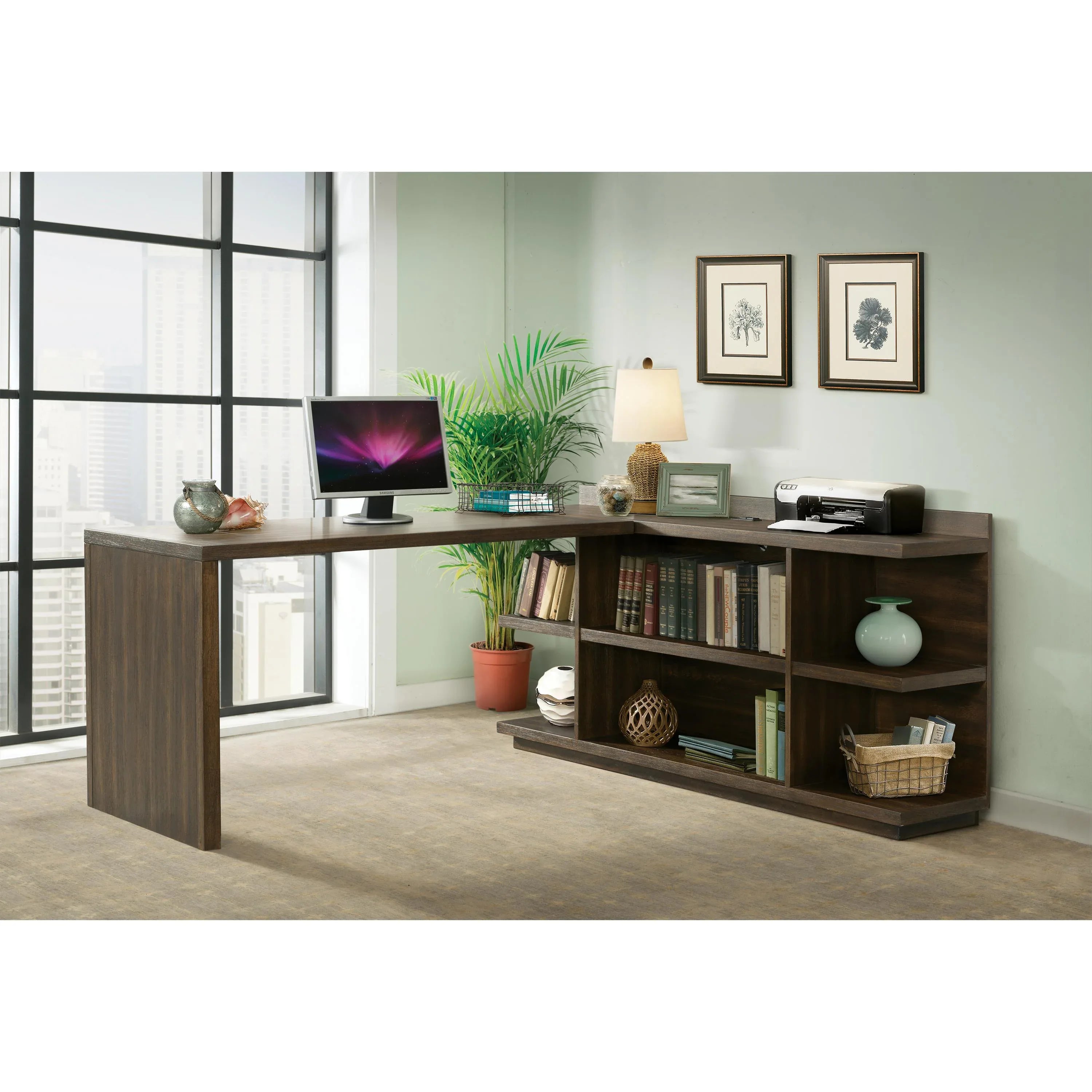 Perspectives Peninsula Bookcase Riverside Furniture Desks