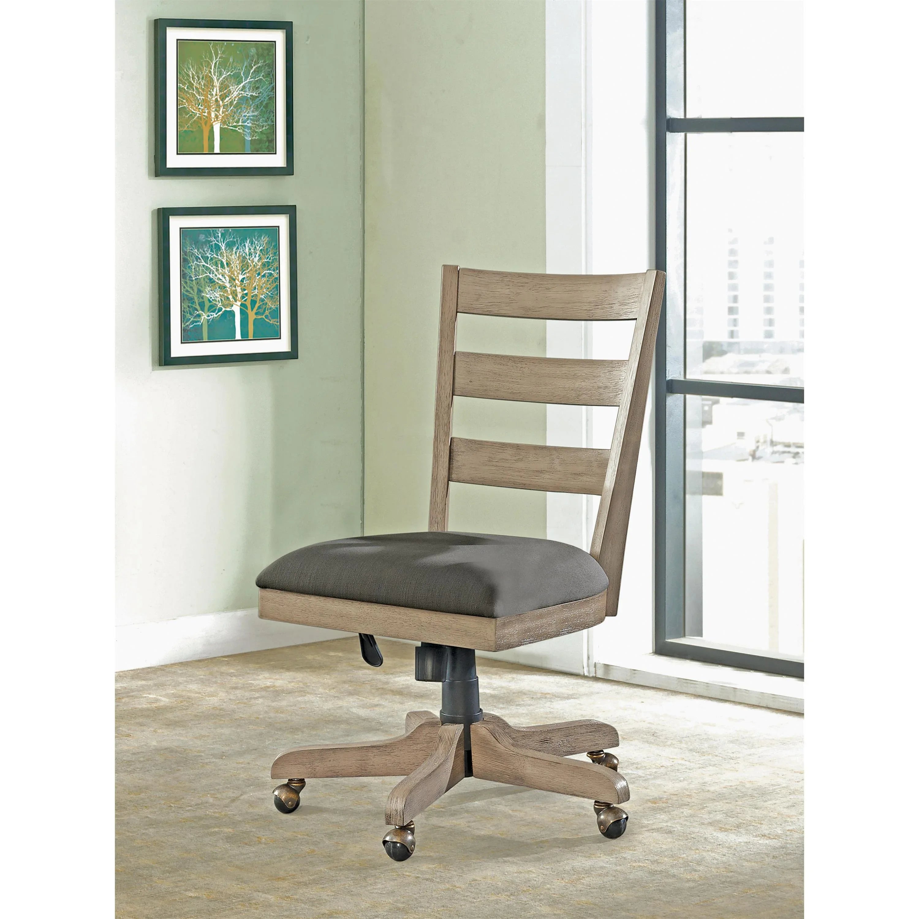 Perspectives Wood Back Uph Desk Chair Riverside Furniture Desks