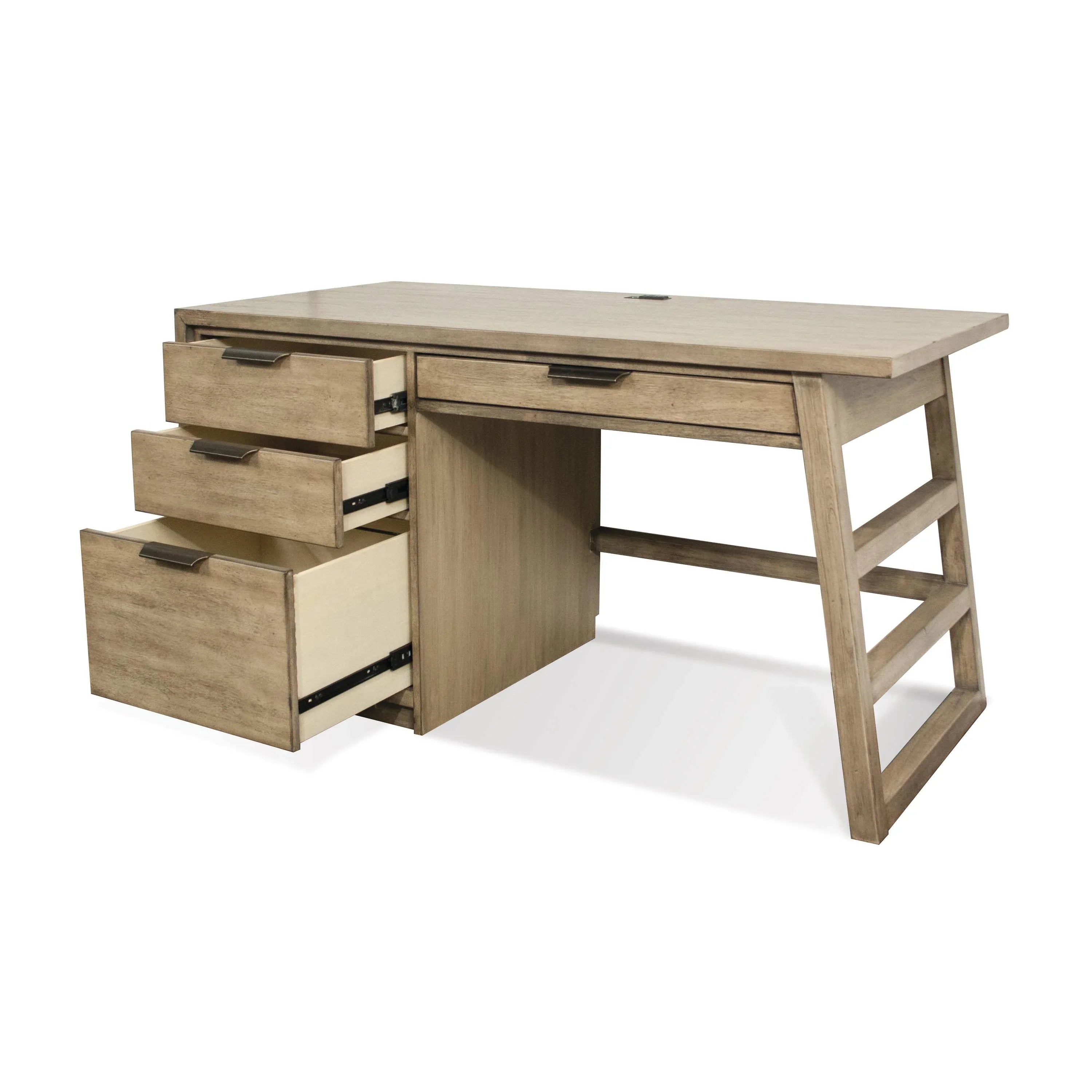 Perspectives Single Pedestal Desk Riverside Furniture Desks