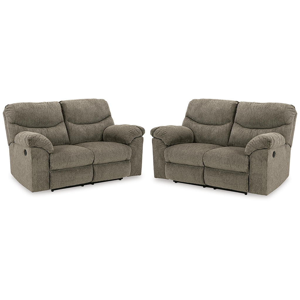 Alphons Set of 2 Reclining Loveseats Signature Design by Ashley® Uncategorized