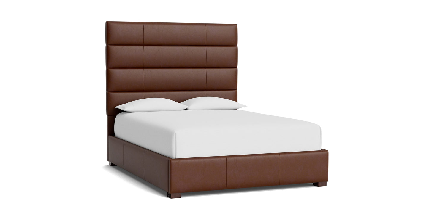 Parkton Leather Upholstered Storage Bed Bassett Bedroom Furniture