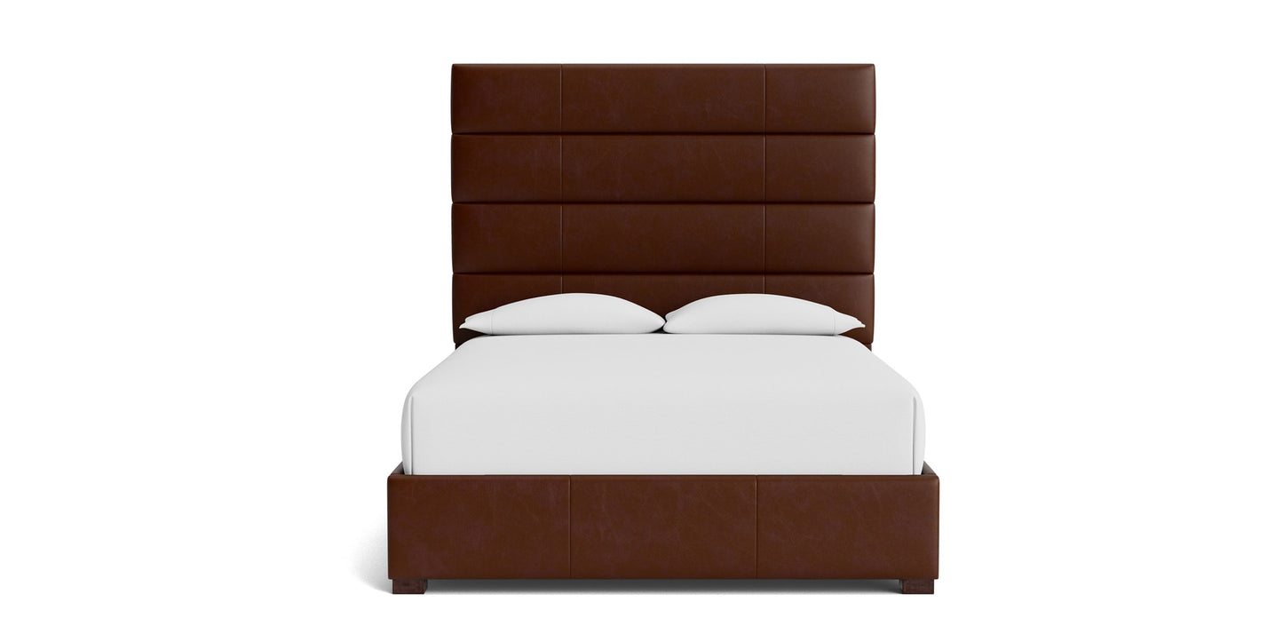 Parkton Leather Upholstered Storage Bed Bassett Bedroom Furniture
