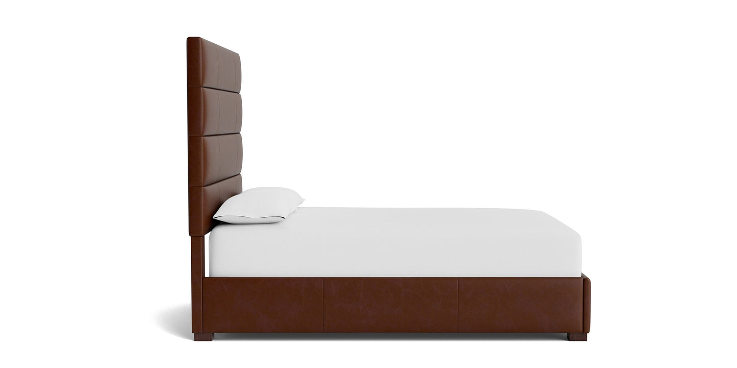 Parkton Leather Upholstered Storage Bed Bassett Bedroom Furniture