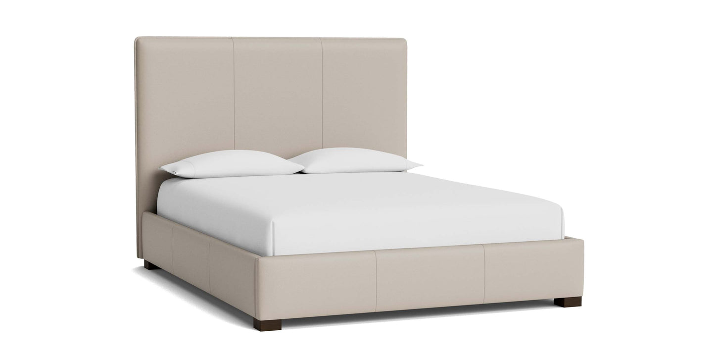 Madison Leather Upholstered Platform Bed Bassett Bedroom Furniture