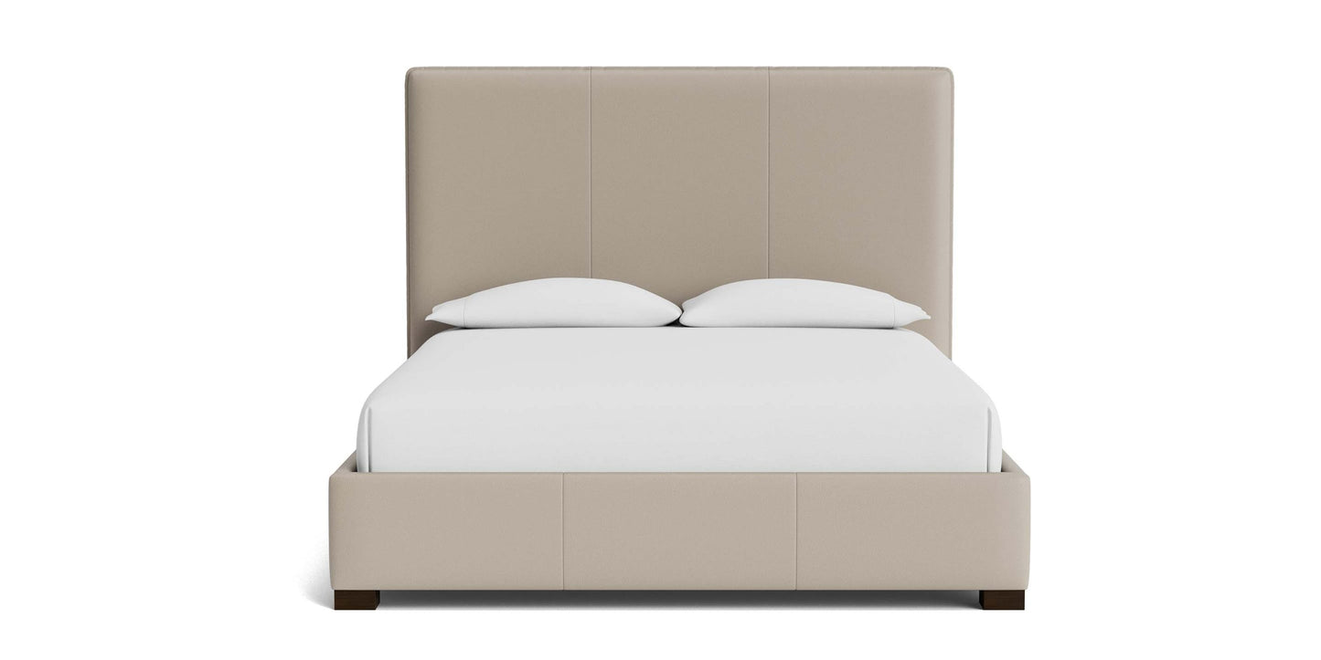 Madison Leather Upholstered Platform Bed Bassett Bedroom Furniture