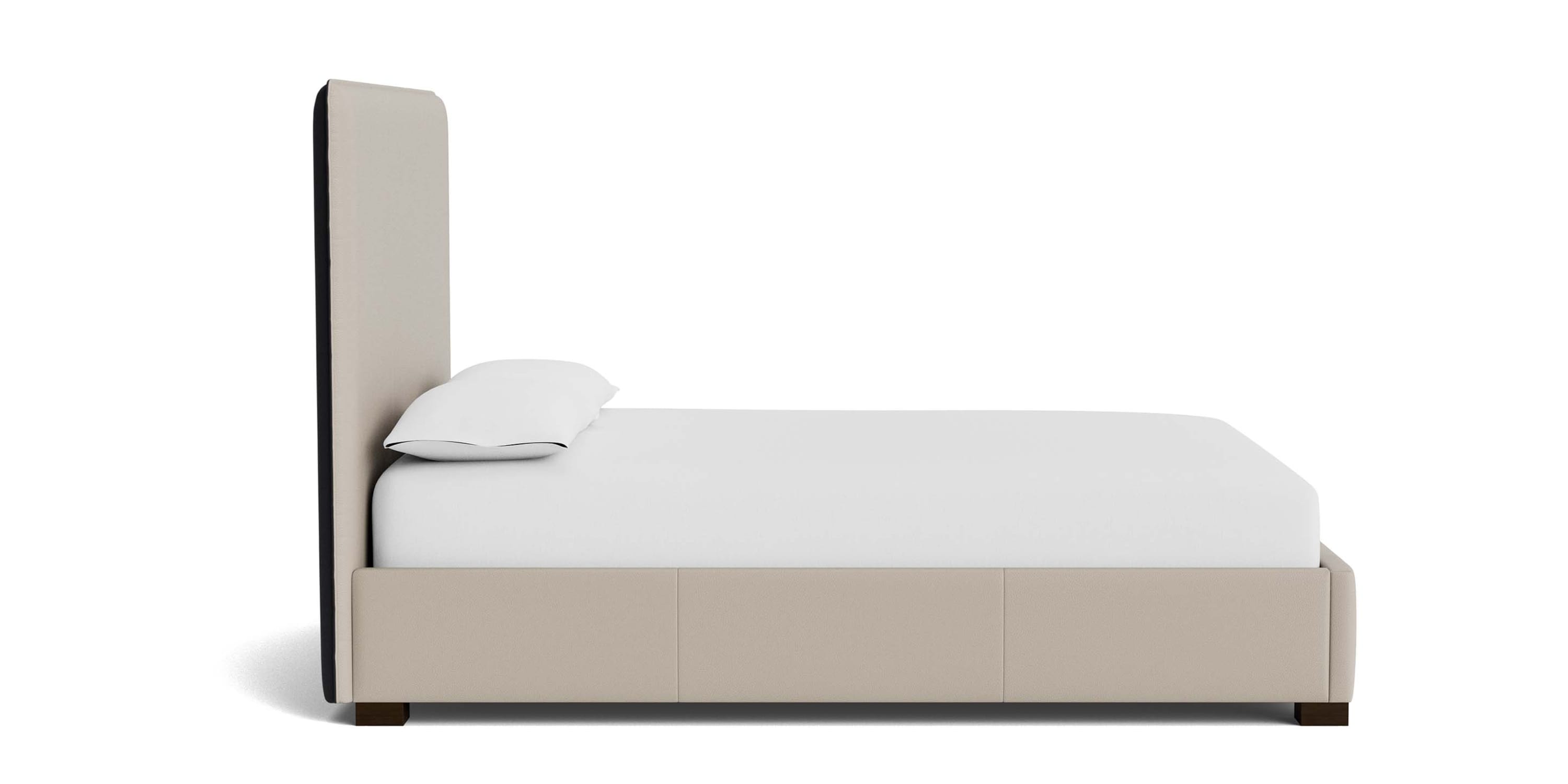 Madison Leather Upholstered Platform Bed Bassett Bedroom Furniture