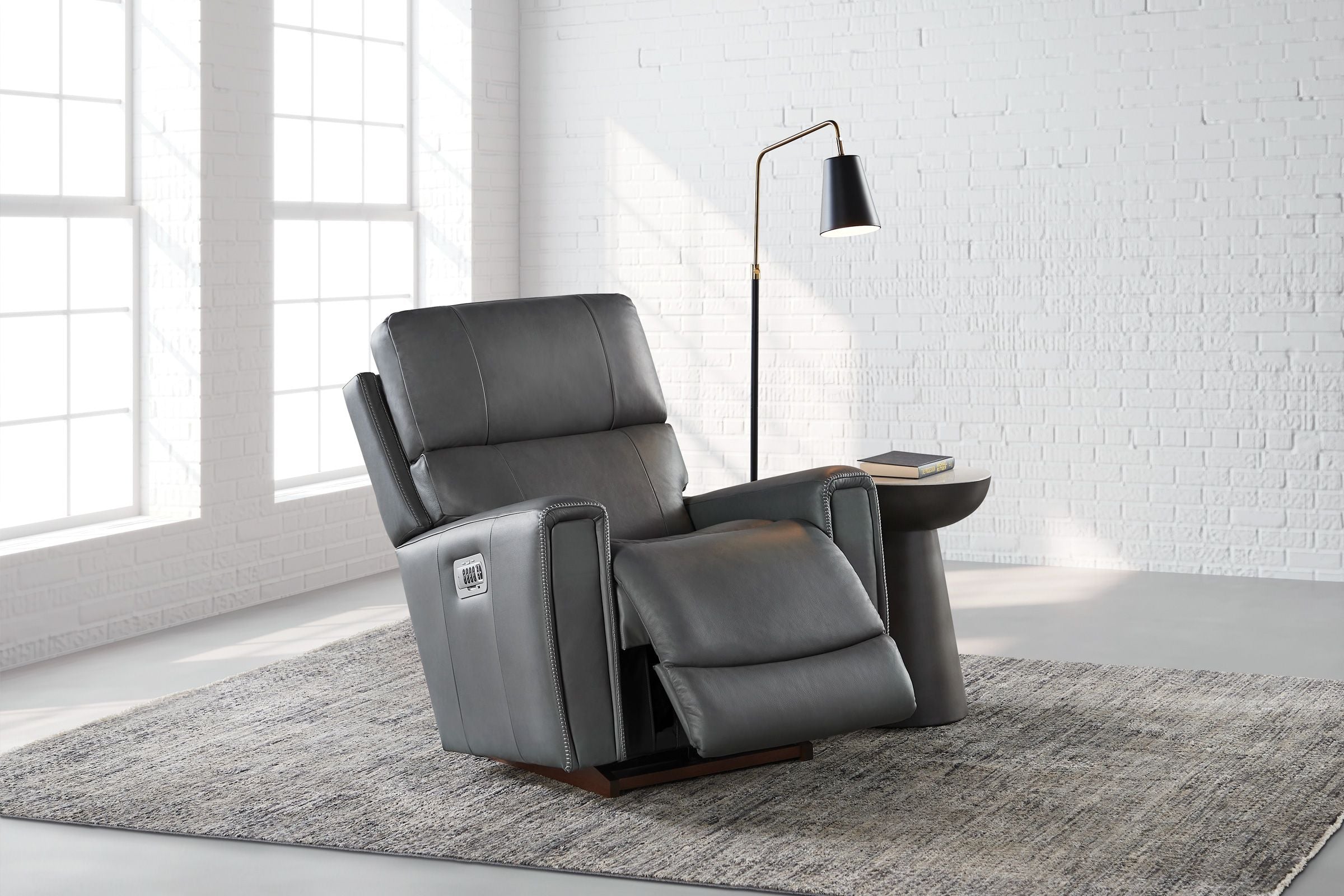Apollo Quad Power Leather Rocker Recliner by La-Z-Boy La-Z-Boy Living Room