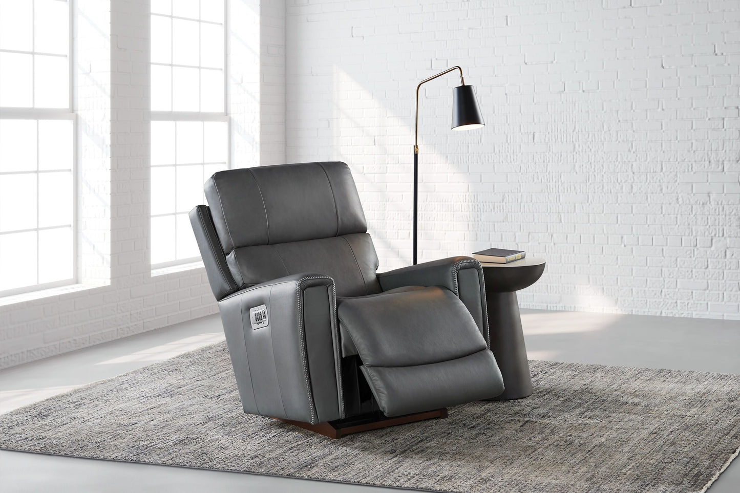 Apollo Quad Power Leather Rocker Recliner by La-Z-Boy La-Z-Boy Living Room