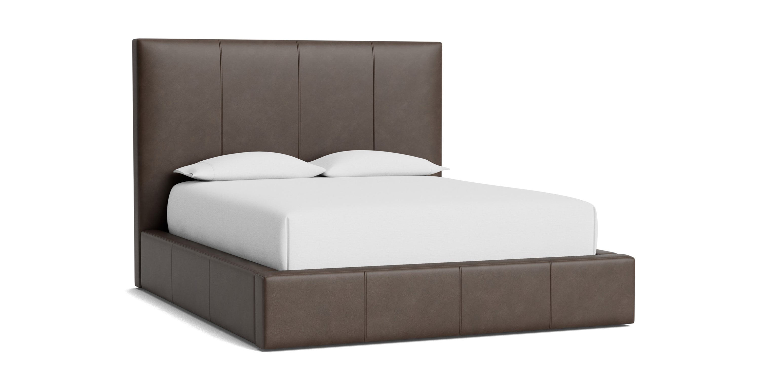 Eden Leather Upholstered Platform Bed Bassett Bedroom Furniture