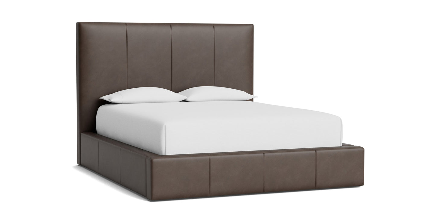 Eden Leather Upholstered Platform Bed Bassett Bedroom Furniture