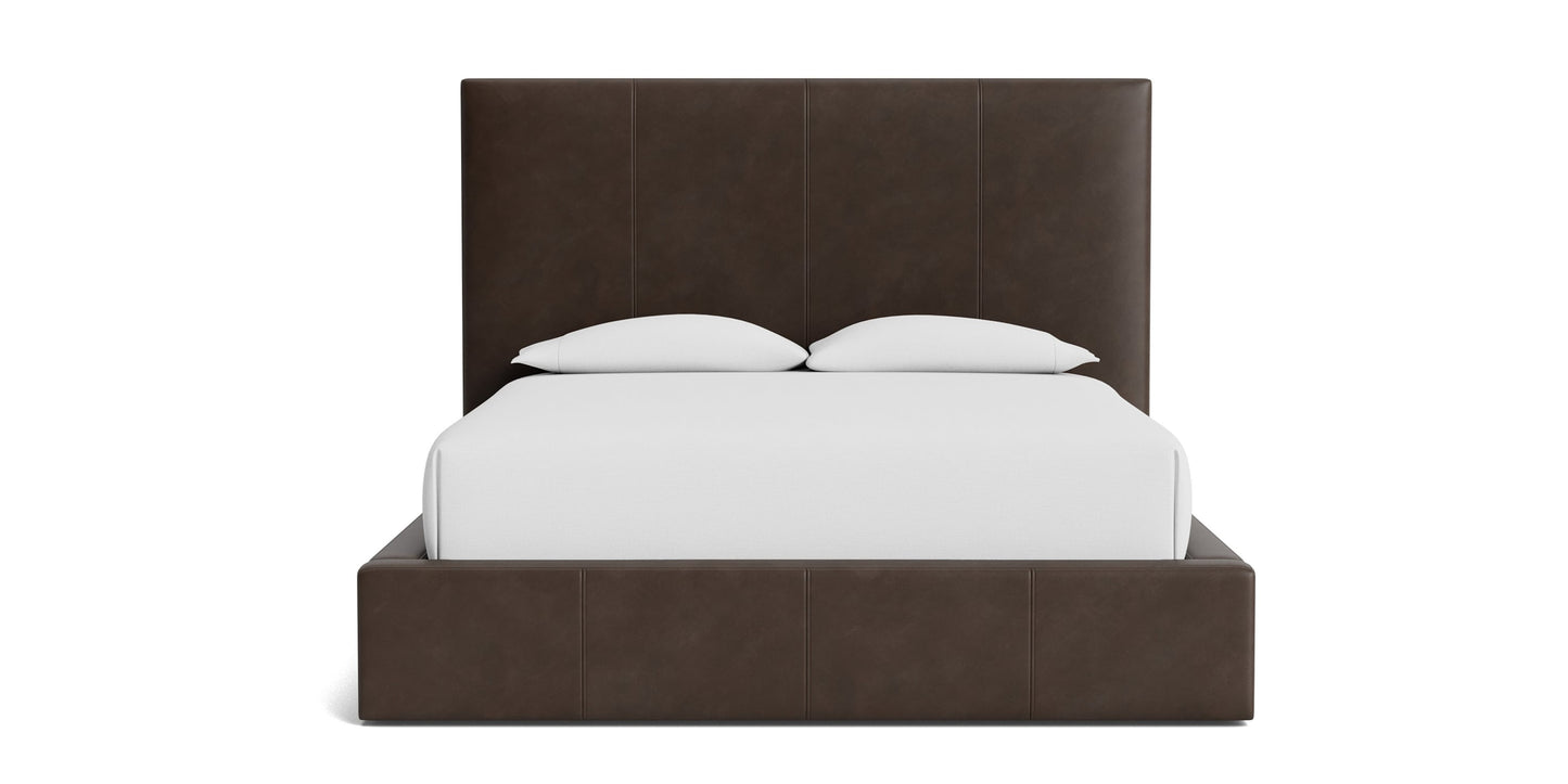 Eden Leather Upholstered Platform Bed Bassett Bedroom Furniture
