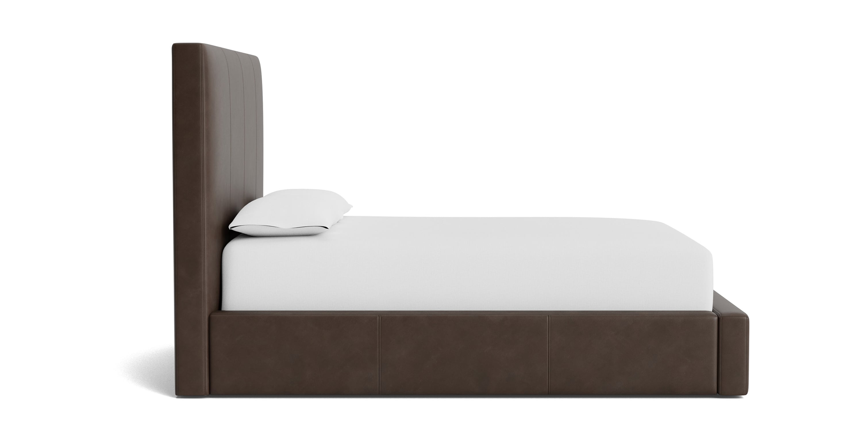 Eden Leather Upholstered Platform Bed Bassett Bedroom Furniture