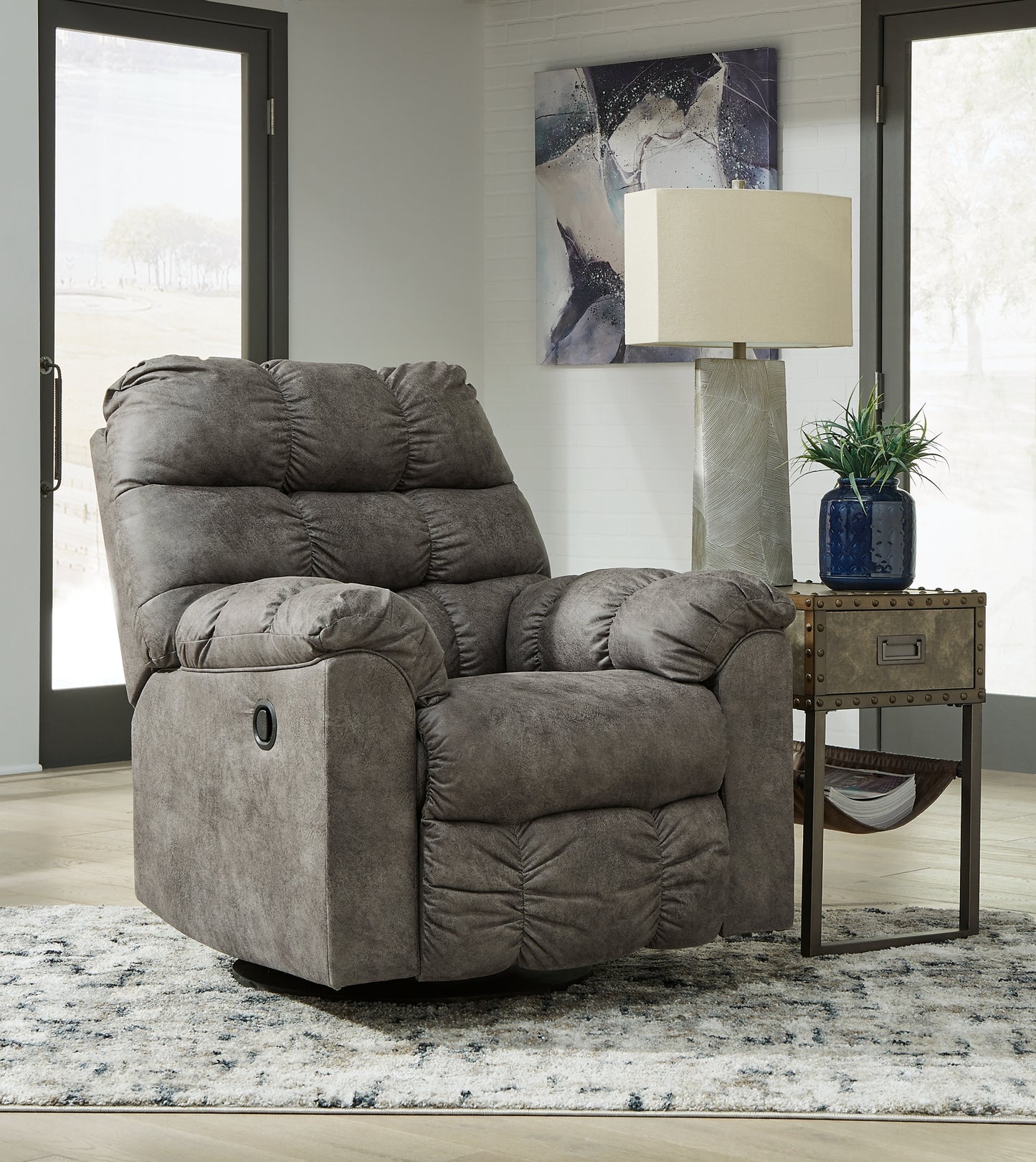 Derwin Reclining Sofa, Loveseat and Recliner