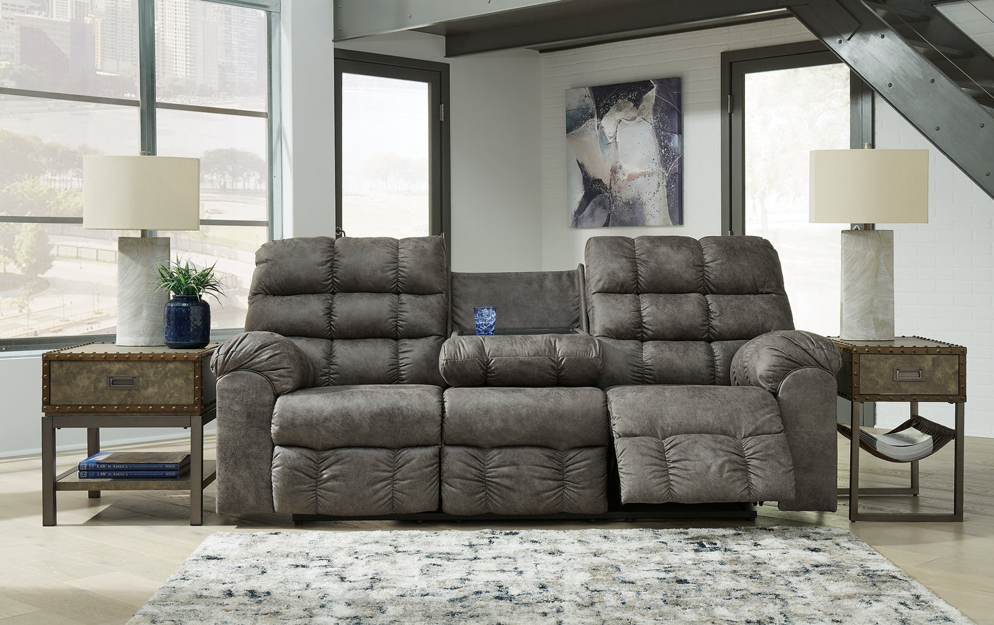 Derwin Reclining Sofa, Loveseat and Recliner