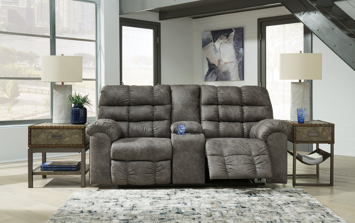 Derwin Reclining Sofa, Loveseat and Recliner