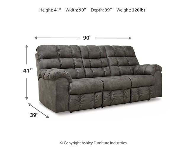 Derwin Reclining Sofa, Loveseat and Recliner