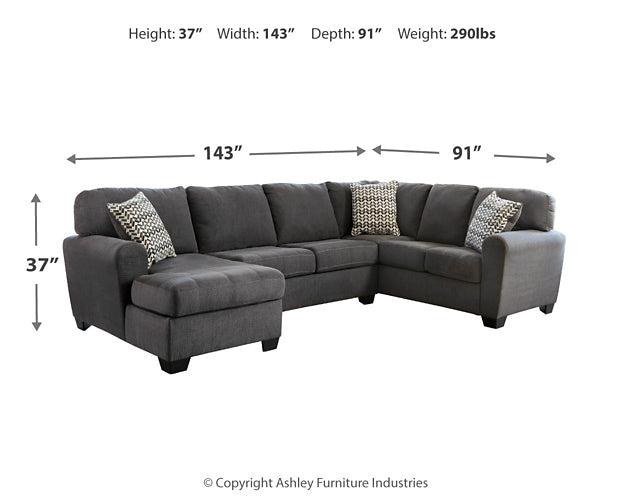 Ambee 3-Piece Sectional with Ottoman