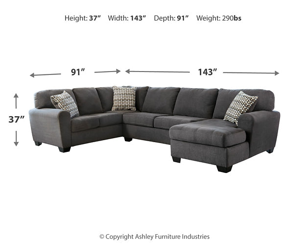 Ambee 3-Piece Sectional with Chaise