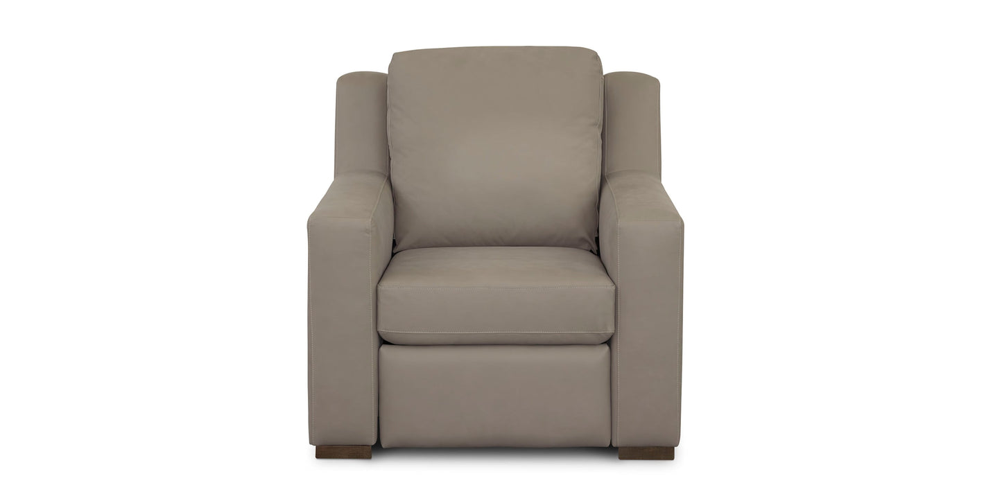 Somers Leather Track Arm Power Zero Gravity Wall Recliner Bassett