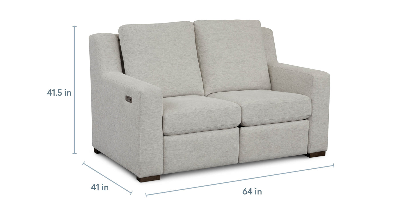 Somers Track Arm Reclining Sofa Bassett