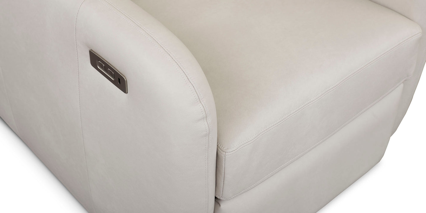 Wrenn Leather Power Zero Gravity Wall Recliner Bassett