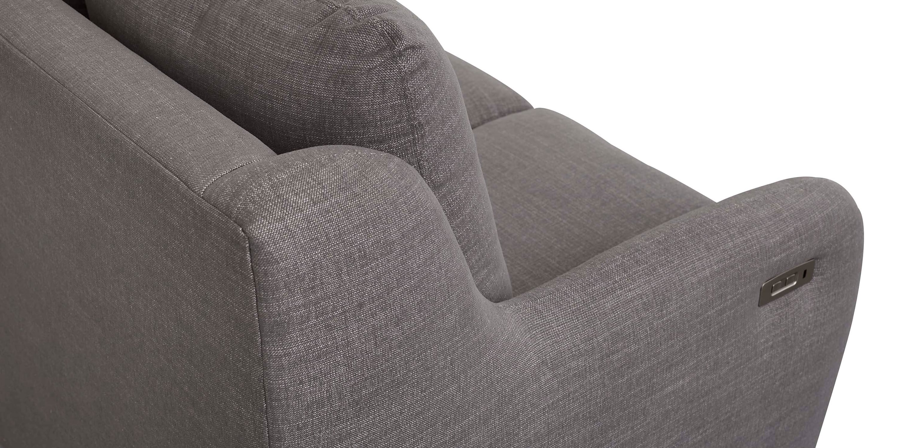 Wrenn Motion Reclining Sofa Heather Gay Chenille Bassett