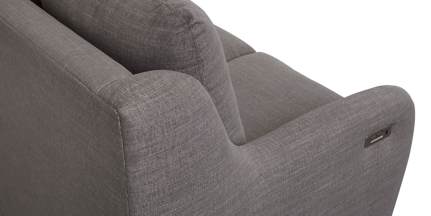 Wrenn Motion Reclining Sofa Heather Gay Chenille Bassett