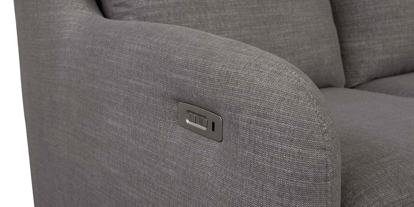 Wrenn Motion Reclining Sofa Heather Gay Chenille Bassett
