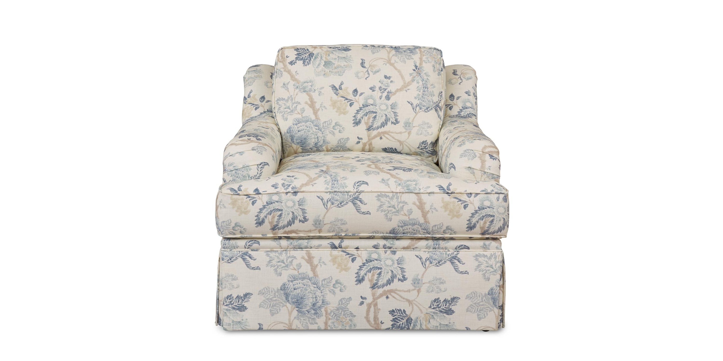 Stockten English Arm Skirted Chair Bassett Bedroom Furniture