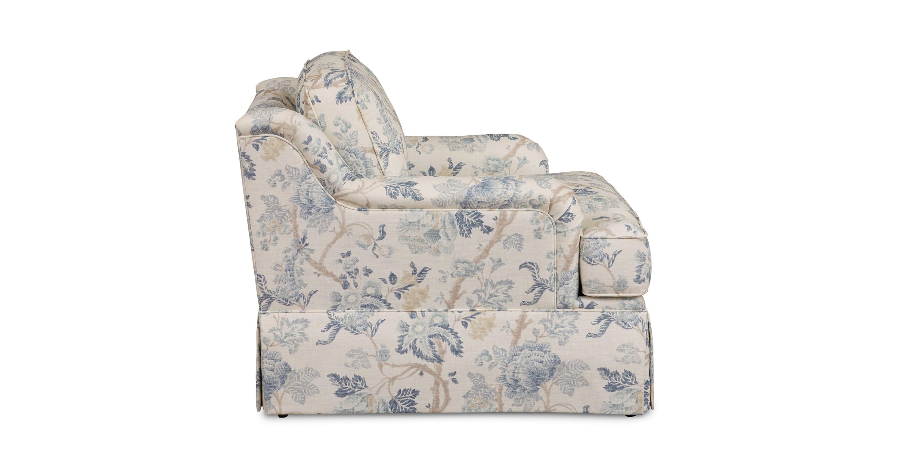 Stockten English Arm Skirted Chair Bassett Bedroom Furniture