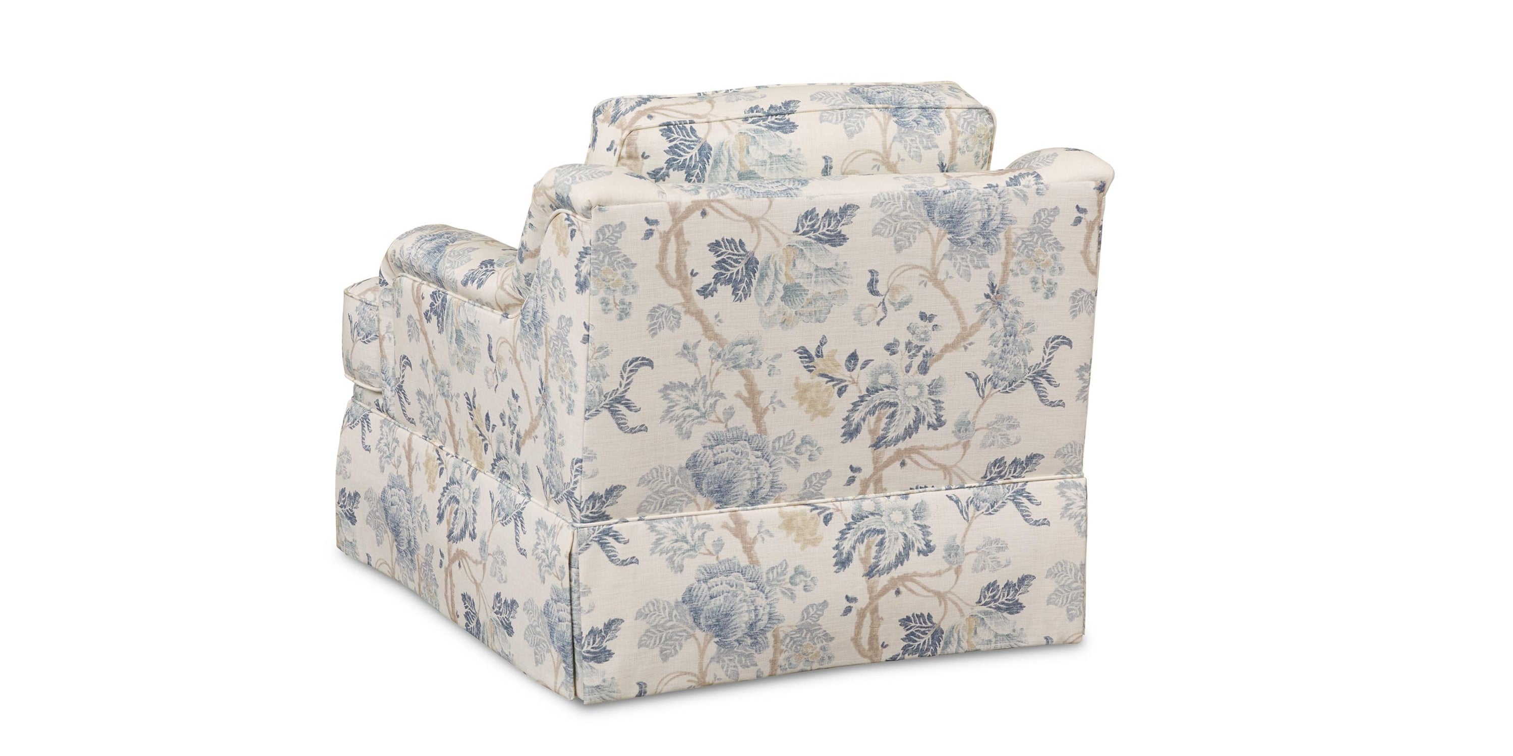 Stockten English Arm Skirted Chair Bassett Bedroom Furniture