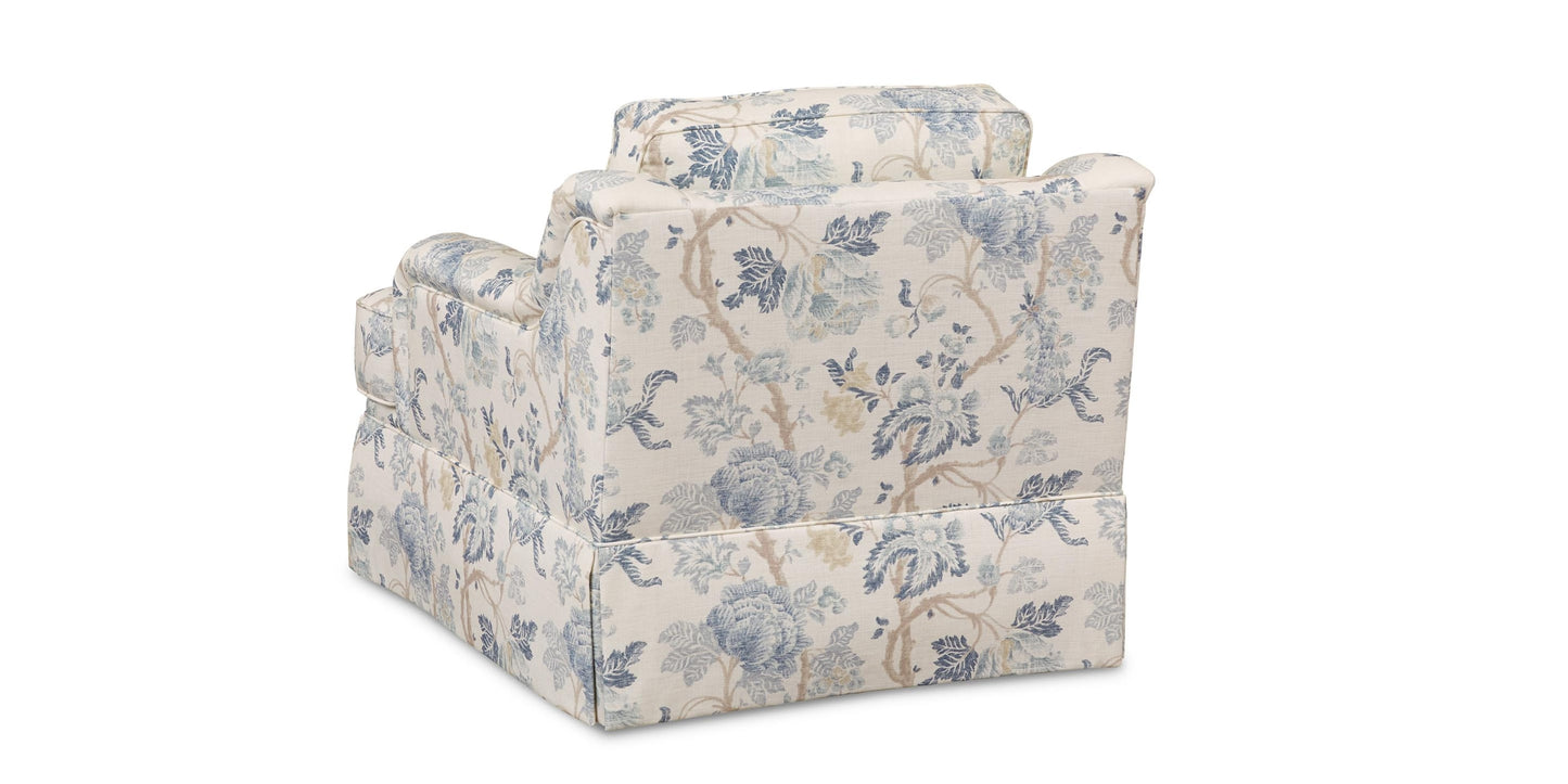 Stockten English Arm Skirted Chair Bassett Bedroom Furniture