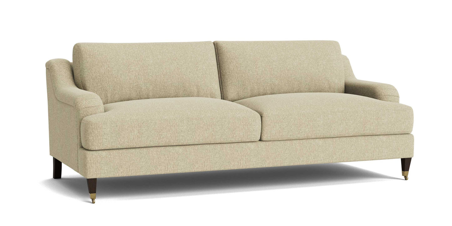 Stockten English Arm Sofa with Casters Bassett