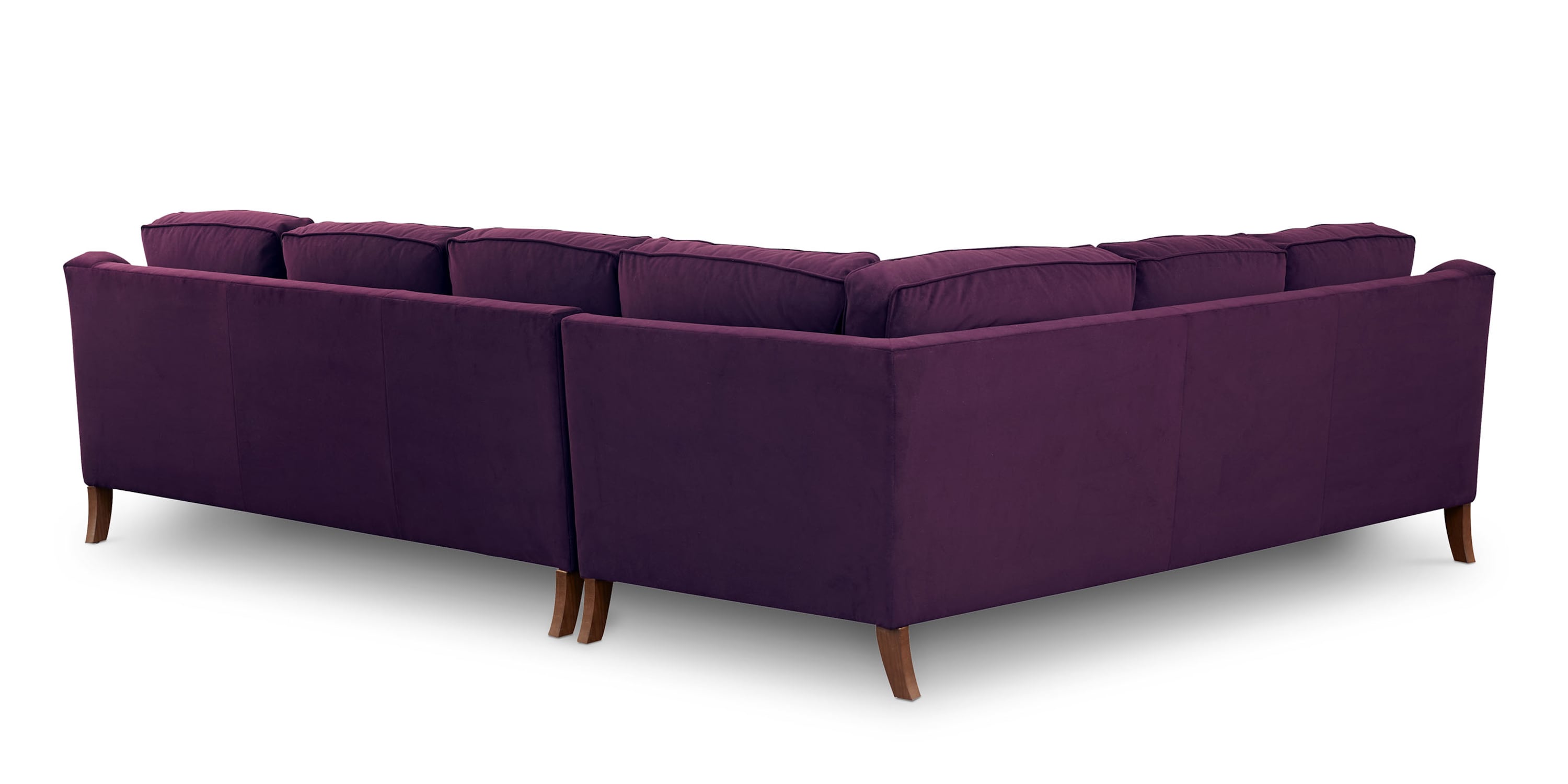 Stockten English Arm L-Shape Sectional with Casters Bassett