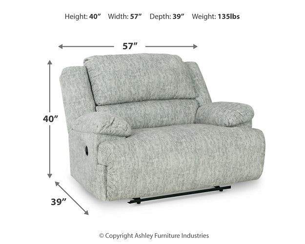 McClelland Reclining Loveseat and 2 Oversized Recliners