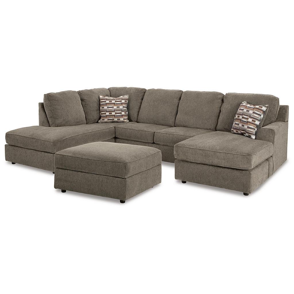 O'Phannon 2-Piece Sectional and Storage Ottoman — Putty U1 Signature Design by Ashley® Uncategorized